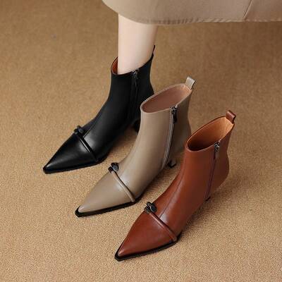 CHIKO Iziar Pointy Toe Stiletto Ankle Boots