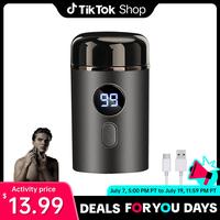 Mini Electric Shaver, Valentine's Day Gifts，Travel Shaver, IPX7 Waterproof Cordless Portable Shaver, Type-C Rechargeable, M...