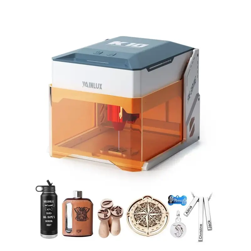 WAINLUX K10 Laser Engraver, Portable Laser Engraving Machine for DIY Project Custom Gift