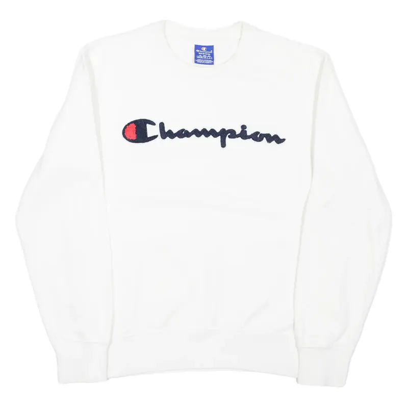 CHAMPION Mens Sweatshirt White M