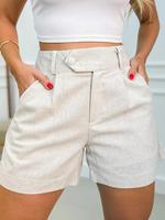 Women's Plain Flap Pocket Culottes, Casual Fitted Lightweight Breathable High Waist Shorts for Summer, Women's Bottoms for Da...