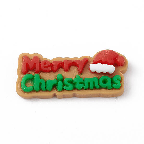 Christmas Theme Opaque Resin Cabochons
