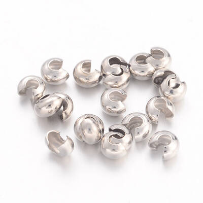 Brass Crimp Beads Covers