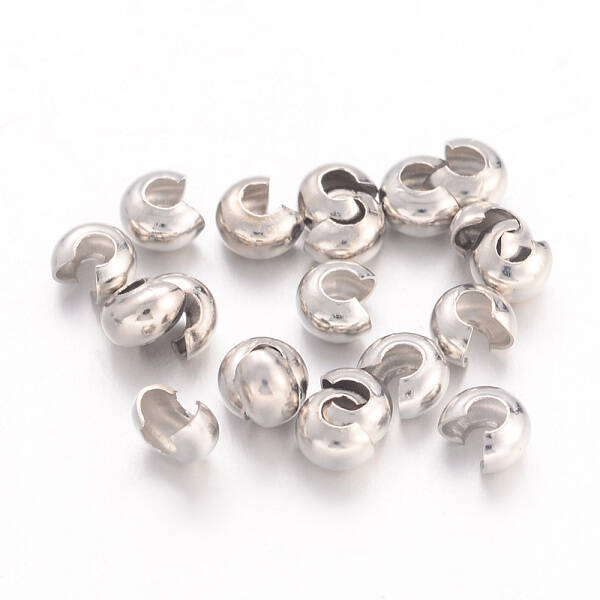 Brass Crimp Beads Covers