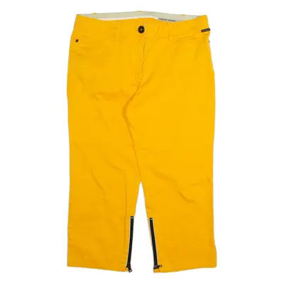 MARC CAIN SPORTS Mens Trousers Yellow Regular Straight W32 L22