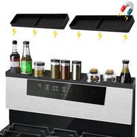 Silicone Magnetic Stove Shelf For Back Of Stove, Over The Stove Shelf, Magnetic Stove Top Shelf, Kitchen Spice Rack Organizer...