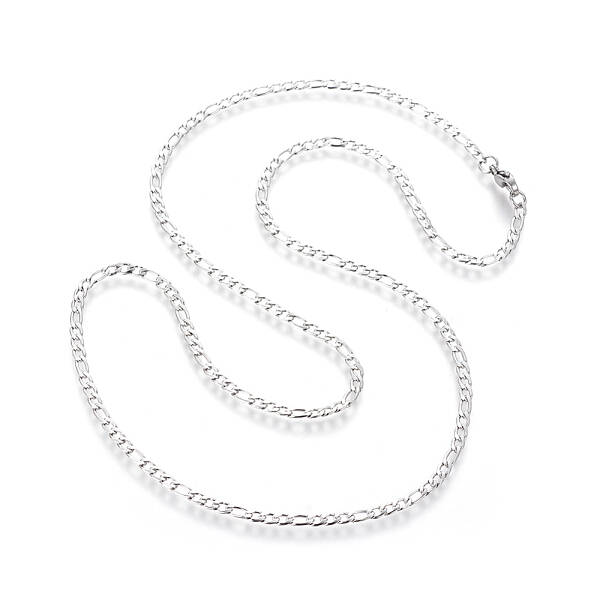 Non-Tarnish 304 Stainless Steel Figaro Chain Necklaces