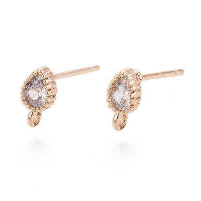Brass Stud Earring Findings
