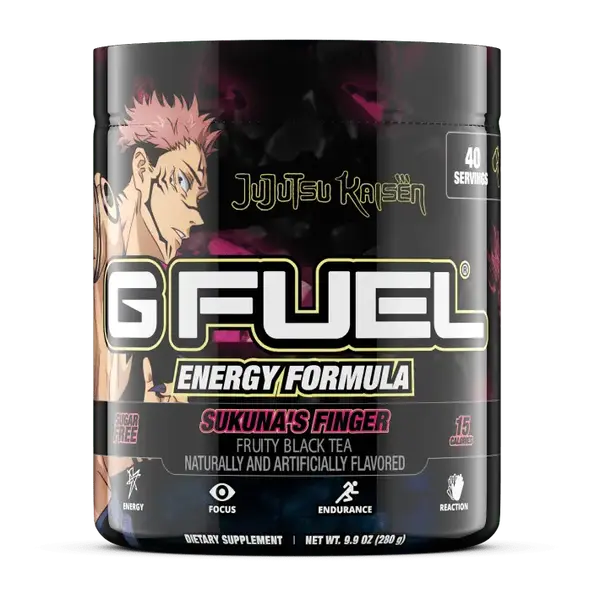 G FUEL x Jujutsu Kaisen Powdered Energy Formula Collection | Sukuna's Finger | Gojo's Domain Expansion | Yuji Itadori's Black...