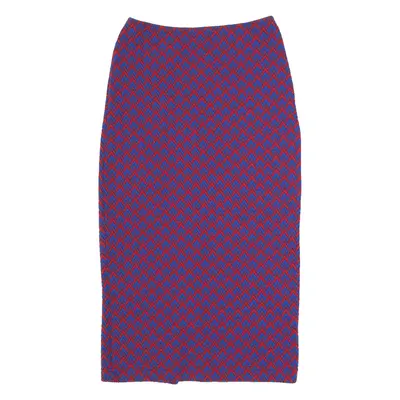 AMERICAN APPAREL Womens Pencil Skirt Purple Midi Chevron XS