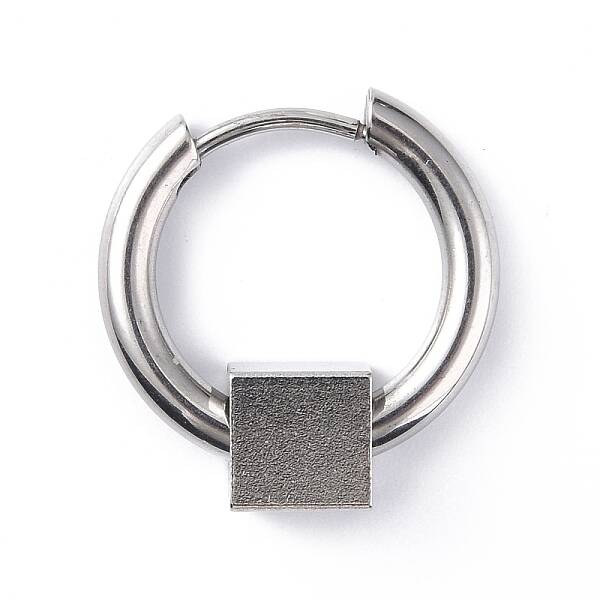 Non-Tarnish 304 Stainless Steel Hoop Earrings