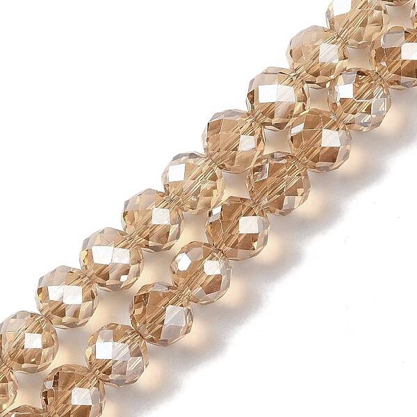 Pearl Luster Plated Electroplate Beads Strands