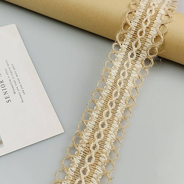 Flat Burlap Lace Ribbons