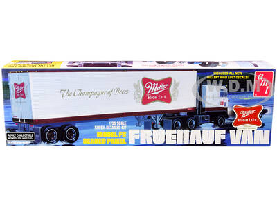 Skill 3 Model Kit Fruehauf FB Beaded Panel Van Trailer \