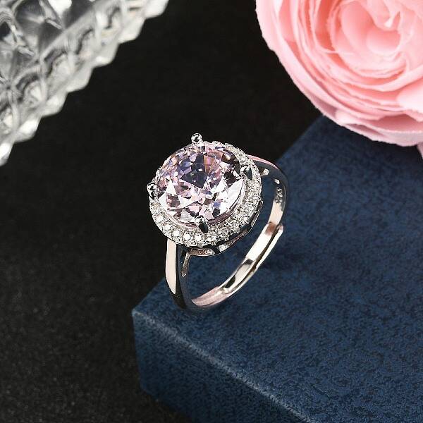 925 Sterling Silver Pave Cubic Zirconia Finger Rings