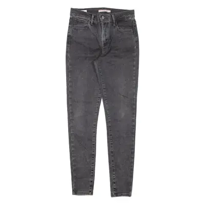 LEVI'S 720 High Rise Womens Jeans Black Slim Skinny W27 L29