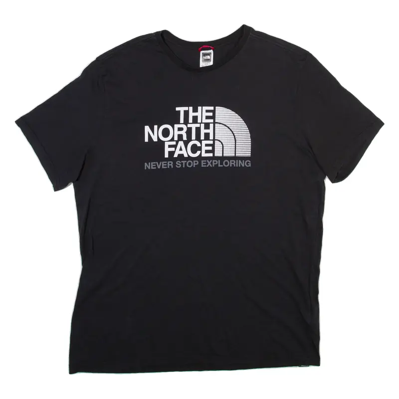 THE NORTH FACE Mens T-Shirt Black Crew Neck XL