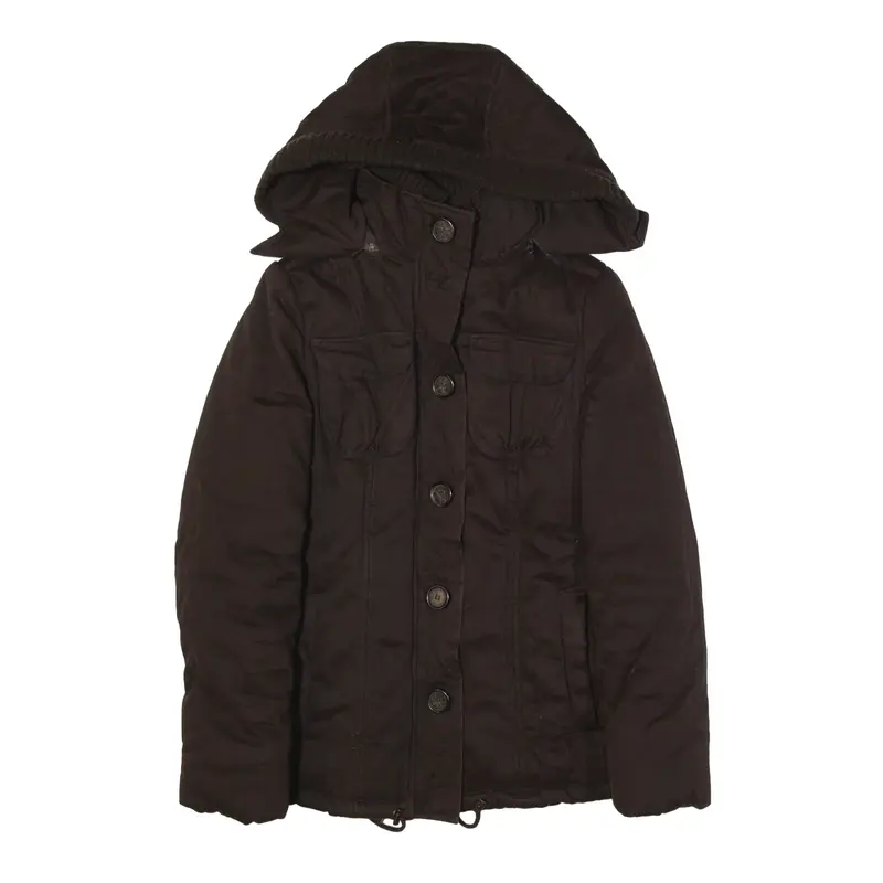 ZARA Insulated Coat Brown Womens S