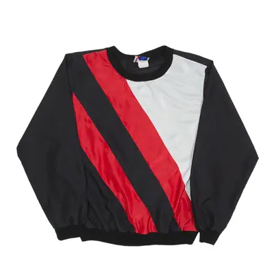 DAVID PEET Striped Sweatshirt Black Womens L