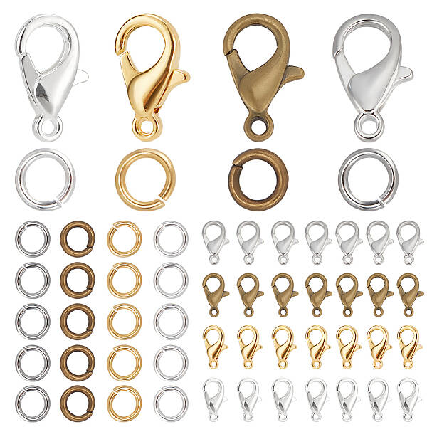 400Pcs 4 Colors Zinc Alloy Lobster Claw Clasps