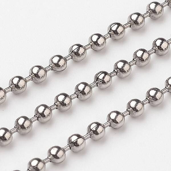 Tarnish Resistant 304 Stainless Steel Ball Chains