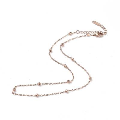 Ion Plating(IP) 304 Stainless Steel Satellite Chain Necklace for Men Women