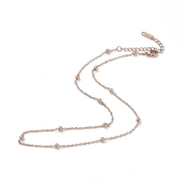 Ion Plating(IP) 304 Stainless Steel Satellite Chain Necklace for Men Women