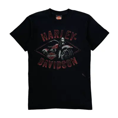Panama City Beach, Florida Harley Davidson Graphic T-Shirt - Small Black Cotton