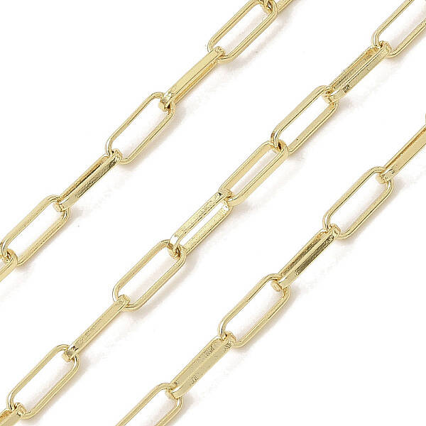 Rack Plating Oval Brass Curb Chains