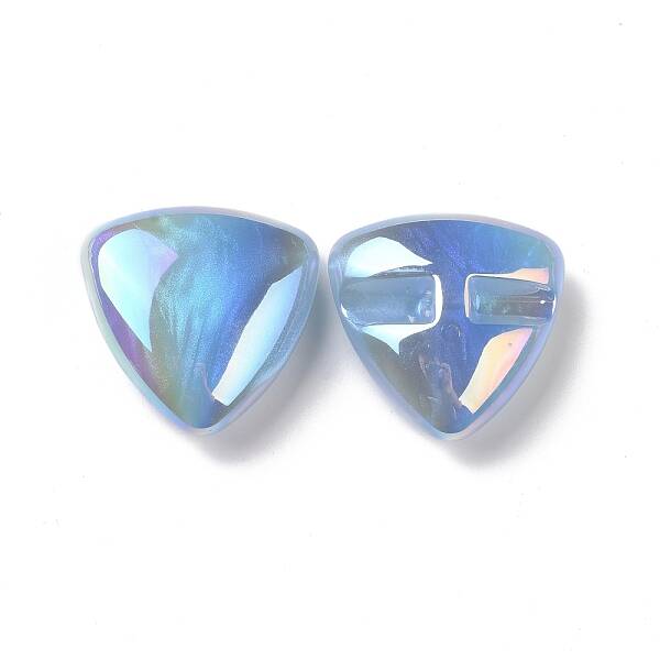 Rainbow Iridescent Plating Acrylic Beads