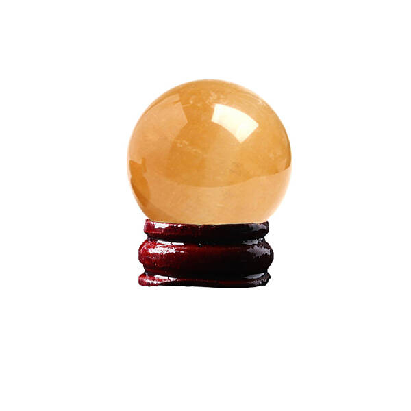 Natural Topaz Jade Ball Display Decorations