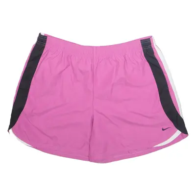 NIKE Womens Sports Shorts Pink L W32