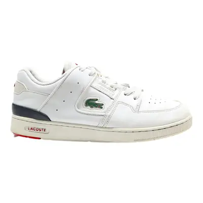 LACOSTE Sneaker Trainers White Leather Mens UK 7.5