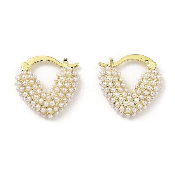 Rack Plating Brass Teardrop Hoop Earrings