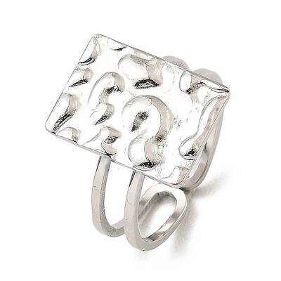Non-Tarnish 304 Stainless Steel Open Cuff Rings