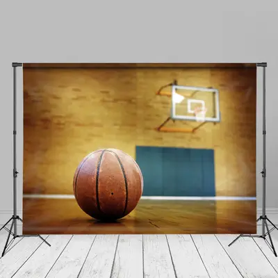 Basketball Floor Court Bokeh Backdrop For Photo Booth - Aperturee