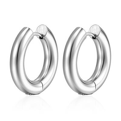 Non-Tarnish 304 Stainless Steel Huggie Hoop Earrings