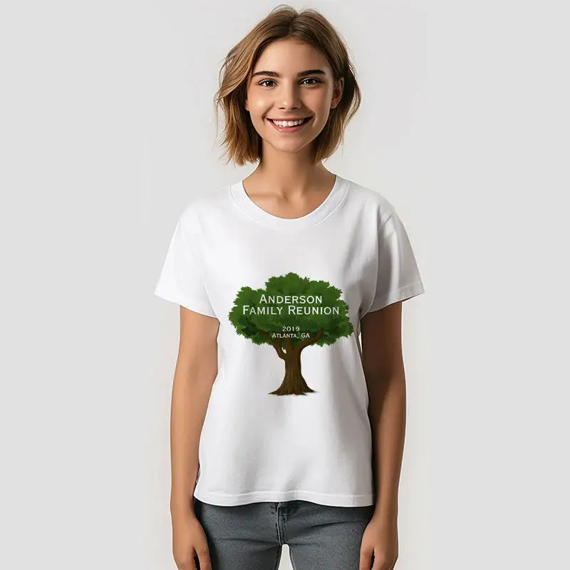 Green Tree Custom Family Reunion Souvenir TShirt