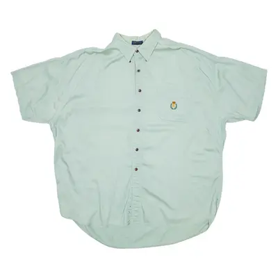 CHAPS Mens Plain Shirt Green 2XL