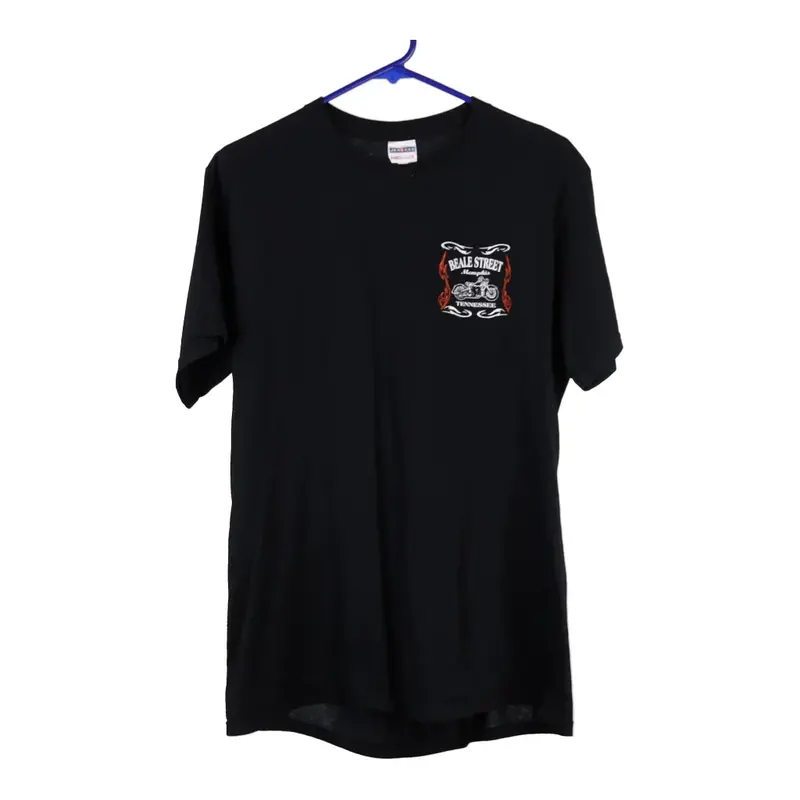 Beale Street Jerzees T-Shirt - Small Black Cotton