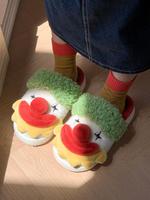Cartoon Clown Design Slippers, Casual Soft Comfortable Home Slippers, Warm Slippers for Indoor & Outdoor Use for Fall & Winte...
