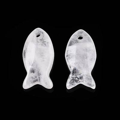 Natural Quartz Crystal Pendants