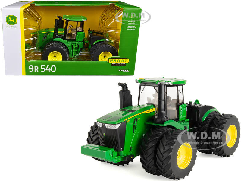 John Deere 9R 540 Tractor with Dual Wheels Green \