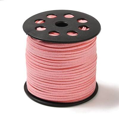 Glitter Powder Faux Suede Cord