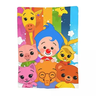 Super Soft Plim Plim Throw Blanket – Premium Lightweight Flannel Fleece for Kids & Adults | Warm, Plush, and Cozy for All S...