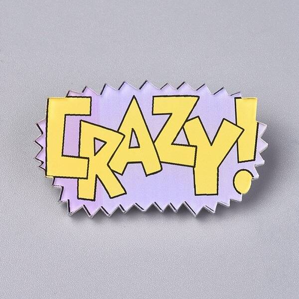 Acrylic Badges Brooch Pins