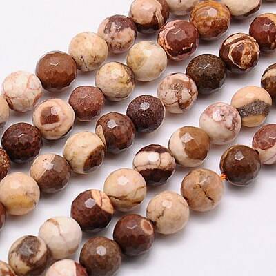 Natural Zebra Jasper Beads Strands