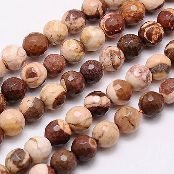 Natural Zebra Jasper Beads Strands