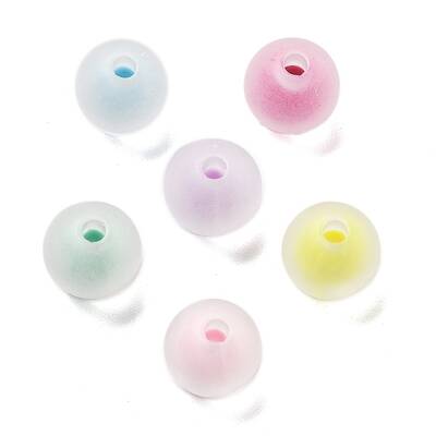Frosted Transparent Acrylic Beads