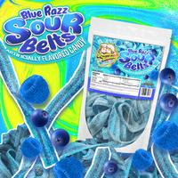 Blue Razz Sour Belts - Irresistibly Tangy Candy Treats for Sweet Tooth Cravings